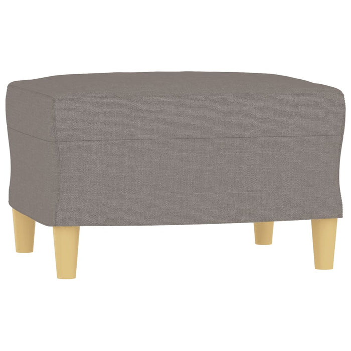 Set de canapele cu perne, 4 piese, gri taupe, textil - WALTI WALTI