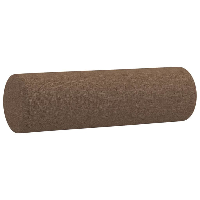 Set de canapele cu perne, 3 piese, maro, textil WALTI
