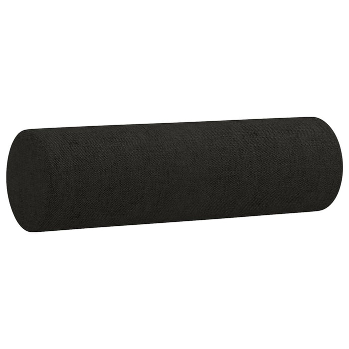 Set de canapele cu perne, 3 piese, negru, textil - WALTI WALTI