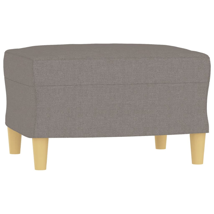 Set de canapele cu perne, 3 piese, gri taupe, textil - WALTI WALTI