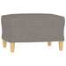 Set de canapele cu perne, 3 piese, gri taupe, textil - WALTI WALTI