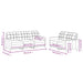 Set de canapele cu perne, 2 piese, crem, textil - WALTI WALTI