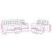 Set de canapele cu perne, 2 piese, galben deschis, textil - WALTI WALTI
