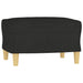 Set de canapele cu perne, 3 piese, negru, textil - WALTI WALTI