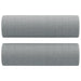 Set de canapele cu perne, 2 piese, gri deschis, material textil - WALTI WALTI