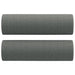 Set de canapele cu perne, 2 piese, gri închis, material textil - WALTI WALTI