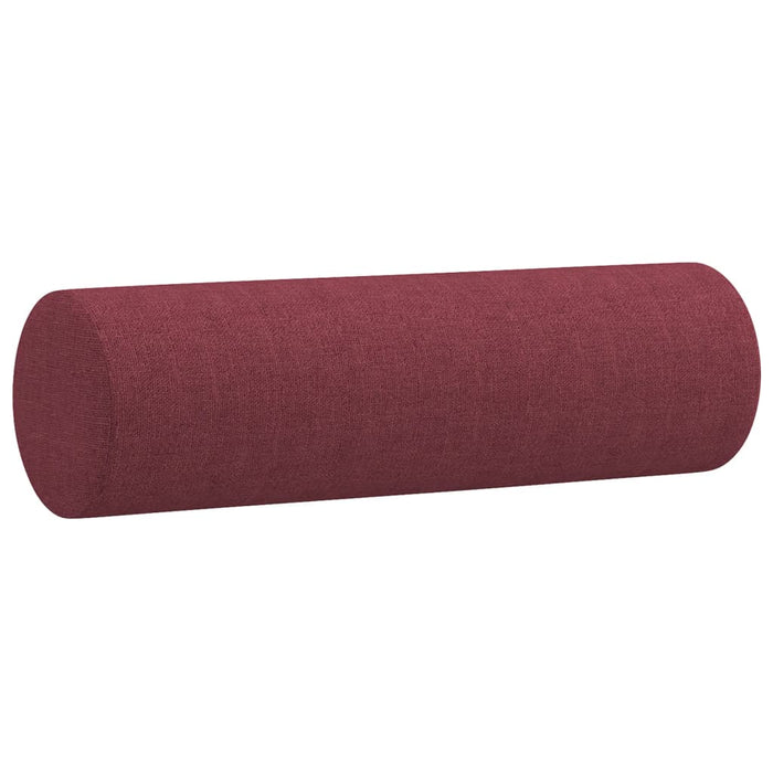 Set canapea cu perne, 2 piese, roșu vin, material textil WALTI