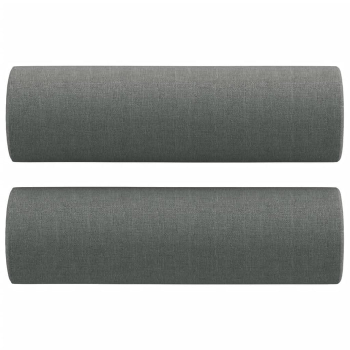 Set de canapele cu perne, 3 piese, gri închis, textil - WALTI WALTI
