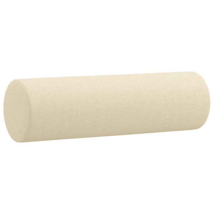 Set de canapele cu perne, 3 piese, crem, textil - WALTI WALTI