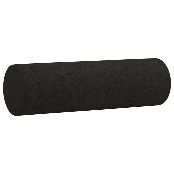 Set de canapele cu perne, 3 piese, negru, textil - WALTI WALTI