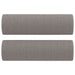 Set de canapele cu perne, 3 piese, gri taupe, textil - WALTI WALTI
