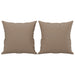Set de canapele cu perne, 4 piese, cappuccino, piele ecologică - WALTI WALTI