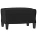 Set de canapele cu perne, 3 piese, negru, piele ecologică - WALTI WALTI