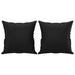 Set de canapele cu perne, 2 piese, negru, piele ecologică - WALTI WALTI