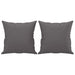 Set de canapele cu perne, 2 piese, gri, piele ecologică - WALTI WALTI