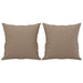 Set de canapele cu perne, 2 piese, cappuccino, piele ecologică - WALTI WALTI