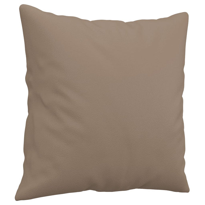 Set de canapele cu perne, 2 piese, cappuccino, piele ecologică - WALTI WALTI