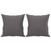 Set de canapele cu perne, 3 piese, gri, piele ecologică - WALTI WALTI