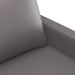Set de canapele cu perne, 3 piese, gri, piele ecologică - WALTI WALTI