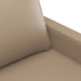 Set de canapele cu perne, 3 piese, cappuccino, piele ecologică - WALTI WALTI
