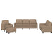 Set de canapele cu perne, 4 piese, cappuccino, piele ecologică - WALTI WALTI