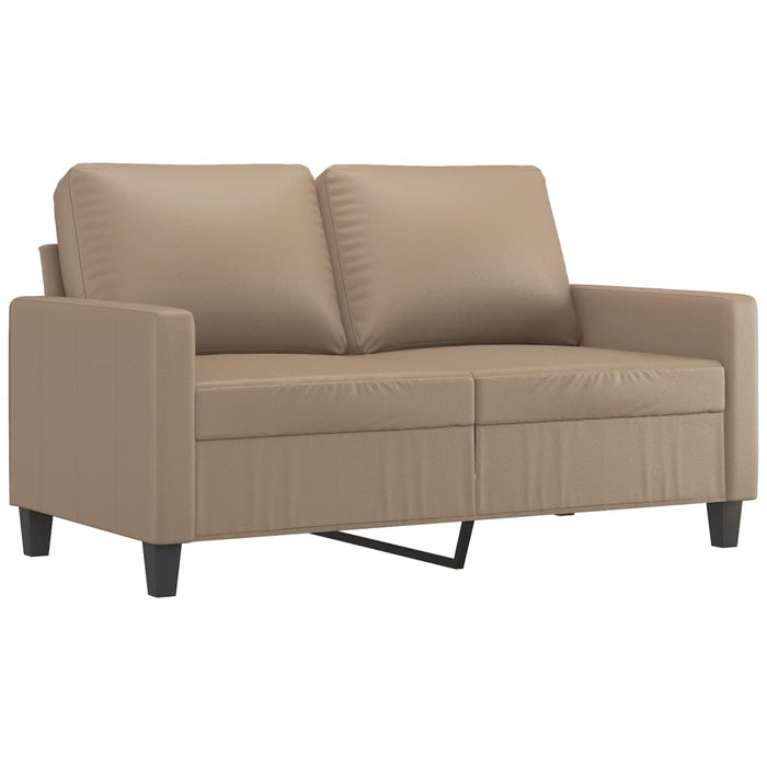 Set de canapele cu perne, 4 piese, cappuccino, piele ecologică - WALTI WALTI