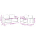 Set de canapele cu perne, 2 piese, gri, piele ecologică - WALTI WALTI