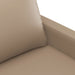 Set de canapele cu perne, 2 piese, cappuccino, piele ecologică - WALTI WALTI