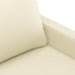 Set de canapele cu perne, 2 piese, crem, piele ecologică - WALTI WALTI