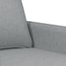 Set de canapele cu perne, 3 piese, gri deschis, textil - WALTI WALTI