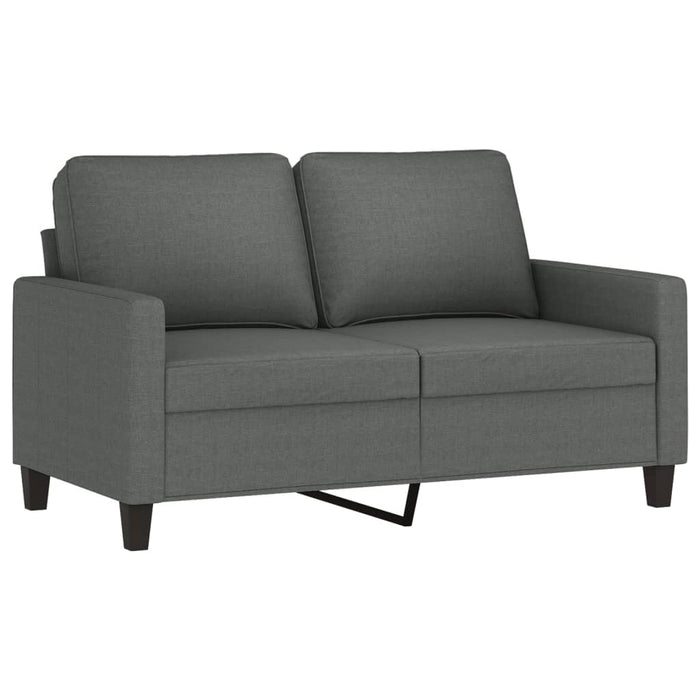 Set de canapele cu perne, 3 piese, gri închis, textil - WALTI WALTI