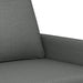 Set de canapele cu perne, 3 piese, gri închis, textil - WALTI WALTI