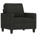 Set de canapele cu perne, 3 piese, negru, textil - WALTI WALTI