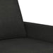 Set de canapele cu perne, 3 piese, negru, textil - WALTI WALTI