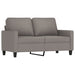 Set de canapea cu perne, 3 piese, gri taupe, material textil - WALTI WALTI