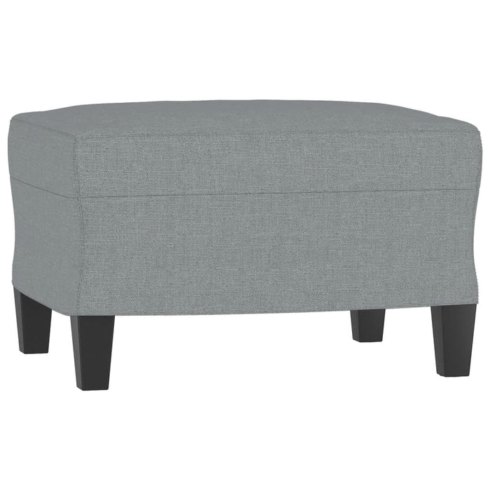 Set de canapele cu perne, 4 piese, gri deschis, textil - WALTI WALTI