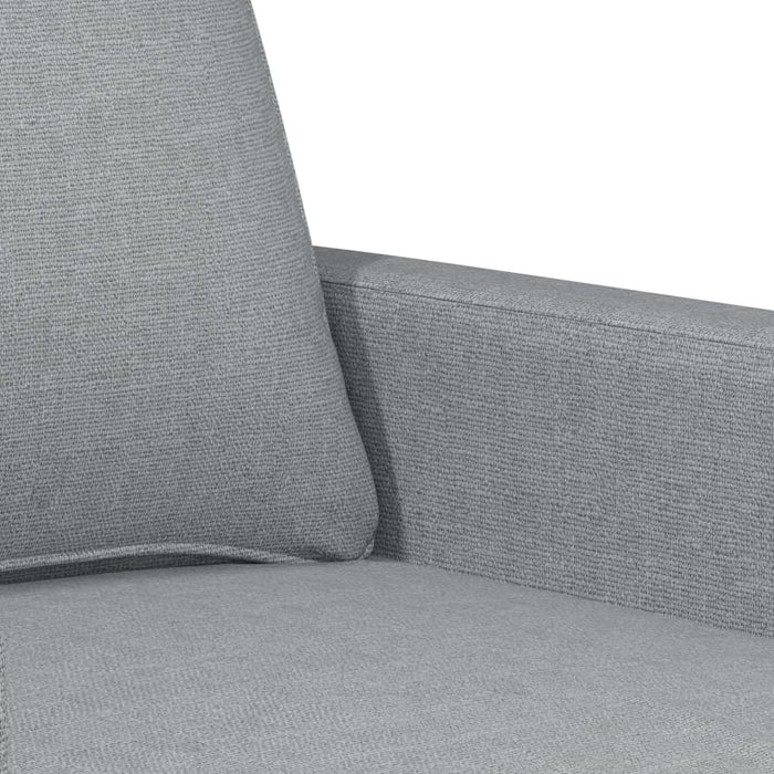 Set de canapele cu perne, 4 piese, gri deschis, textil - WALTI WALTI