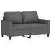 Set de canapele cu perne, 4 piese, gri închis, textil - WALTI WALTI