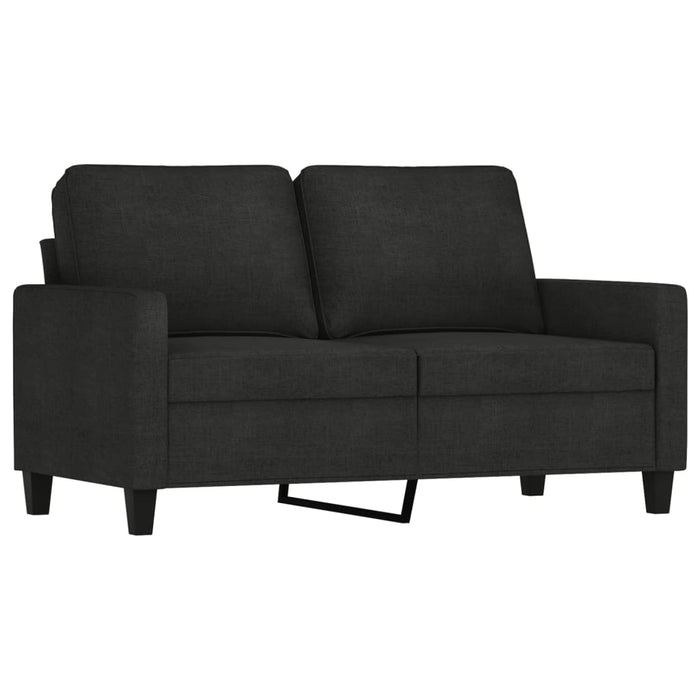 Set de canapele cu perne, 4 piese, negru, textil - WALTI WALTI