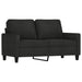 Set de canapele cu perne, 4 piese, negru, textil - WALTI WALTI