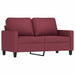 Set canapea cu perne, 4 piese, roșu vin, material textil - WALTI WALTI