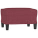 Set canapea cu perne, 4 piese, roșu vin, material textil - WALTI WALTI
