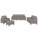 Set de canapea cu perne, 4 piese, gri taupe, material textil - WALTI WALTI