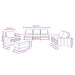 Set de canapea cu perne, 4 piese, gri taupe, material textil - WALTI WALTI