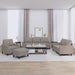 Set de canapea cu perne, 4 piese, gri taupe, material textil - WALTI WALTI