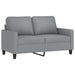 Set de canapele cu perne, 2 piese, gri deschis, textil - WALTI WALTI
