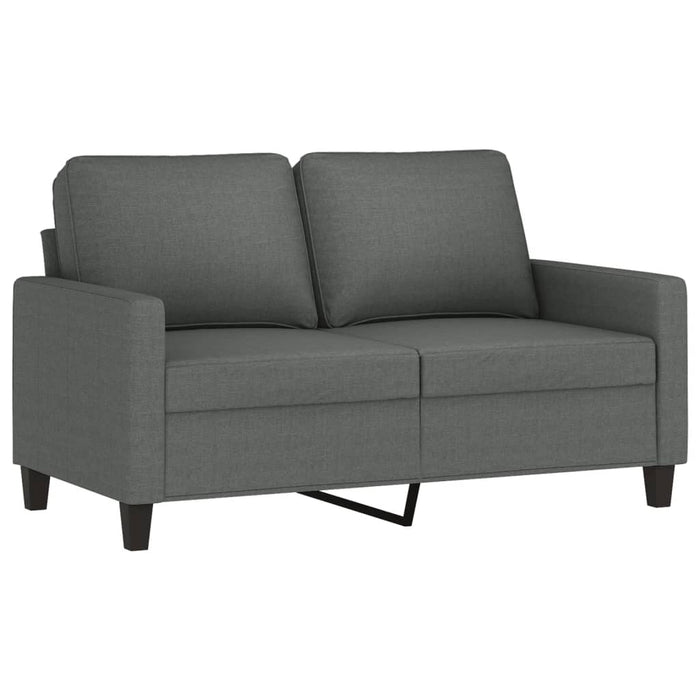 Set de canapele cu perne, 2 piese, gri închis, textil - WALTI WALTI