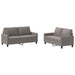 Set de canapea cu perne, 2 piese, gri taupe, material textil - WALTI WALTI