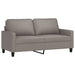 Set de canapea cu perne, 2 piese, gri taupe, material textil - WALTI WALTI