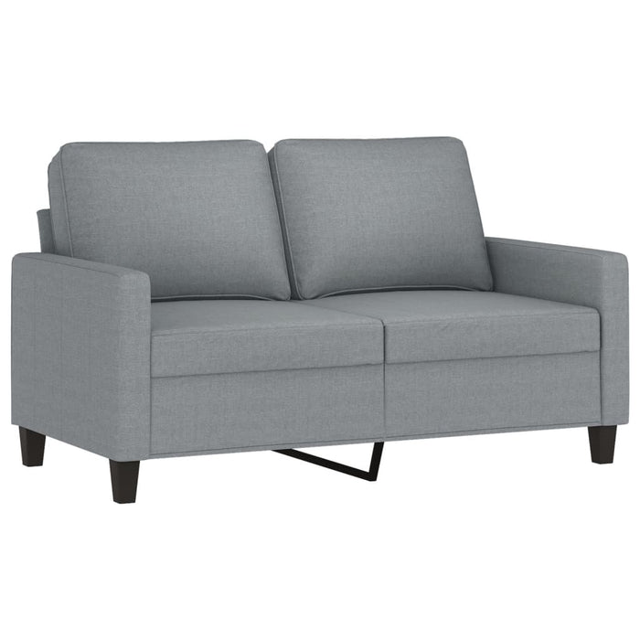 Set de canapele cu perne, 3 piese, gri deschis, textil - WALTI WALTI